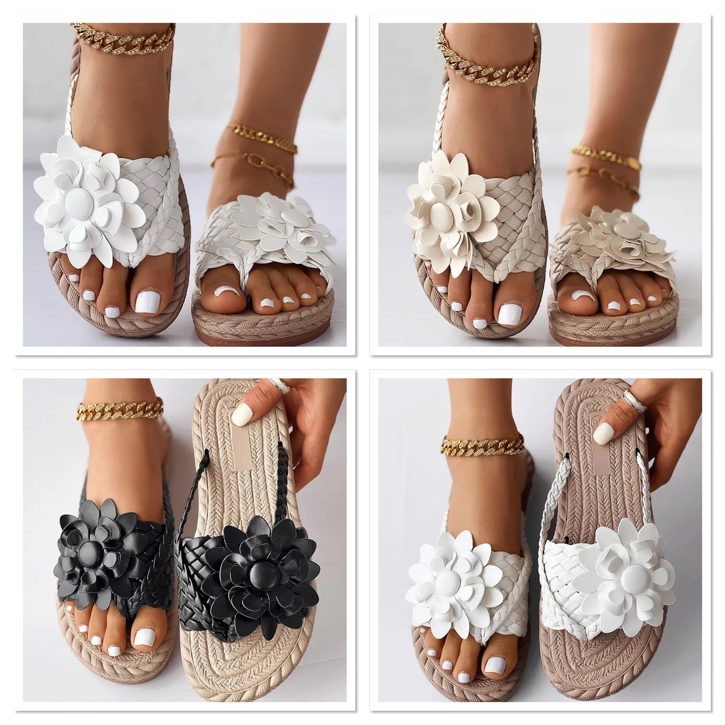 ECSTASIA™ MODE |  Luxuriöse Sandalen mit Blumenmuster